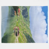 Couverture Polaire Reflet du lac Bâlea – Impression alpine des Carpat (Devant (Horizontal))