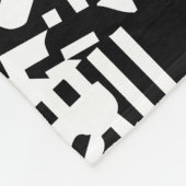 Couverture Polaire Réflexions Abstraites : lignes, cubes et monochrom (Coin)