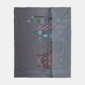 Couverture Polaire Réflexions de la nuit Londres Skyline (Devant)