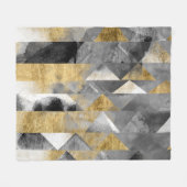 Couverture Polaire Réflexions dorées I (Devant (Horizontal))