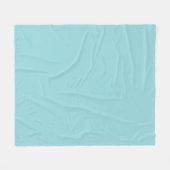 Couverture Polaire Refroidissement Aquarelle Bleu Couleur Solide Impr (Devant (Horizontal))
