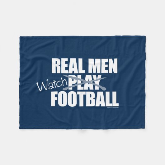 Couverture Polaire Regarder les vrais hommes (Devant (Horizontal))