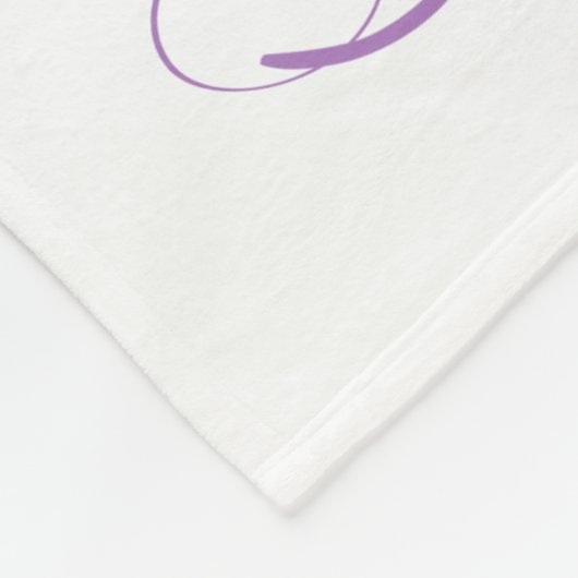 Couverture Polaire Regardez-moi grandir - Fleur Photo prop aquarelle (Coin)