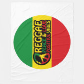 Couverture Polaire Reggae Musique avec citations positives (Devant)