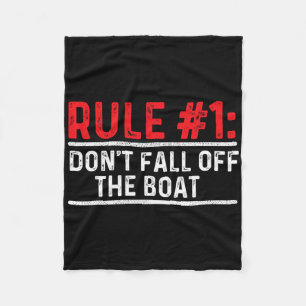 Couverture Polaire Règle 1 Ne tombez pas du bateau - Bateau M