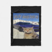 Règle 1 Toujours Bosser Drôle Chat Drôle Étrangeme