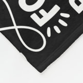 Couverture Polaire Règles de famille Nom personnalisé Noir positif (Coin)