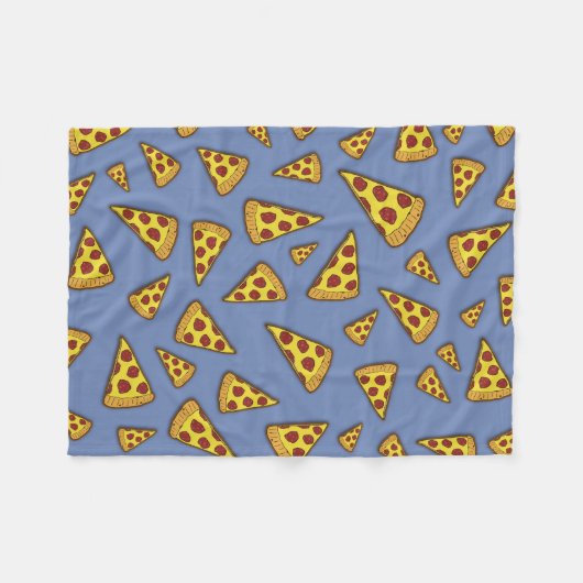 Couverture Polaire Règles de pizza ! (Devant (Horizontal))