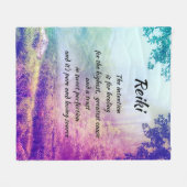 Couverture Polaire Reiki inspiré guérissant (Devant (Horizontal))