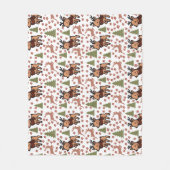Couverture Polaire Reindeer cute floral mug (Devant)