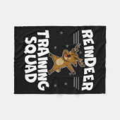 Couverture Polaire Reindeer Training Squad Deer Team Xmas Running New (Devant (Horizontal))