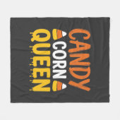 Couverture Polaire Reine Candy Corn Graphique Halloween_1 (Devant (Horizontal))