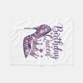 Couverture Polaire Reine d'anniversaire (Devant (Horizontal))