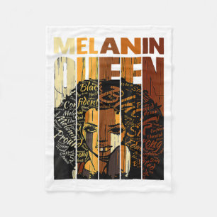 Couverture Polaire Reine de la Mélanine Mois de l'Histoire Noire Afro