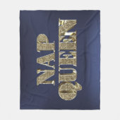 Couverture Polaire REINE de PETIT SOMME de l'or 3D (Devant)