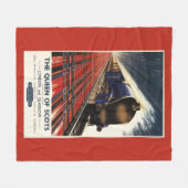 Couverture Polaire Reine de train écossais de pullman (Devant (Horizontal))