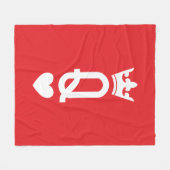 Couverture Polaire Reine des cartes (Devant (Horizontal))
