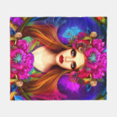 Couverture Polaire Reine des fleurs (Devant (Horizontal))