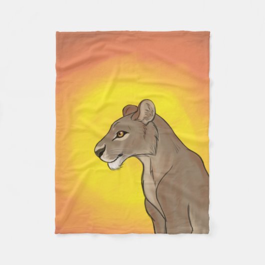 Couverture Polaire Reine Lioness (Devant)