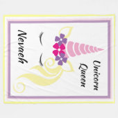 Couverture Polaire Reine Unicorn (Devant (Horizontal))
