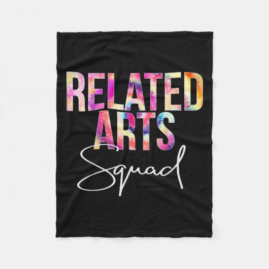 Couverture Polaire Related Arts Squad Tie Dye Back To School Apprecia (Devant)