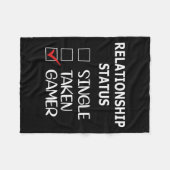 Couverture Polaire Relationship Status Single Taken Gamer (Devant (Horizontal))