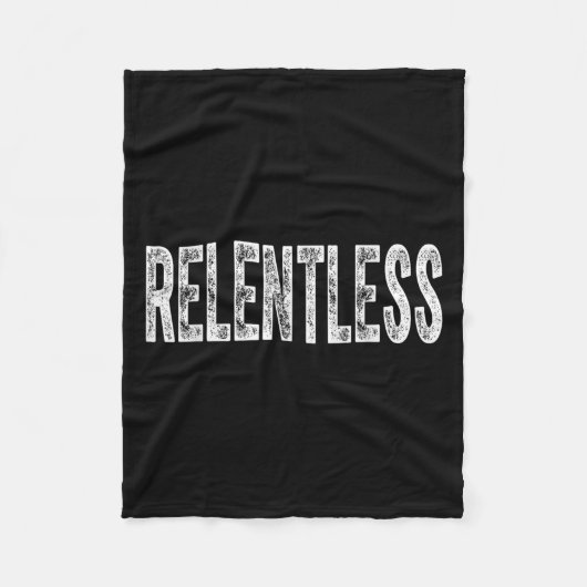Couverture Polaire Relentless Workout Motivation Shirt  (Devant)