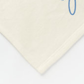 Couverture Polaire Religieux Catholique Vierge Marie Bleu Floral (Coin)