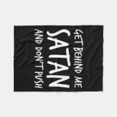 Couverture Polaire Religious Christian Jesus Get Behind Me Satan And  (Devant (Horizontal))
