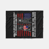 Couverture Polaire Remember Everyone Deployed Friday Military America (Devant (Horizontal))
