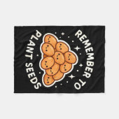 Couverture Polaire Remember To Plant Seeds Gardening Theme Cute  (Devant (Horizontal))