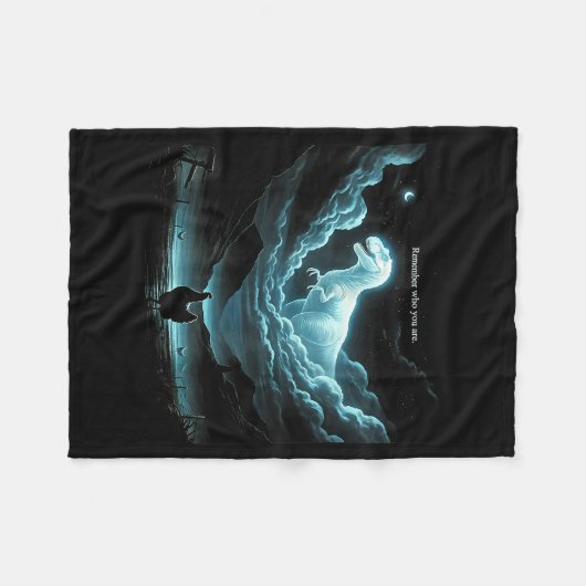 Couverture Polaire Remember Who You Are Chicken, Funny Evolution Joke (Devant (Horizontal))