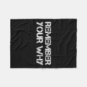 Couverture Polaire Remember Your Why  (Devant (Horizontal))