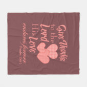 Couverture Polaire Remercie le Seigneur (Devant (Horizontal))