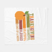 Couverture Polaire Remerciements Grâces et grâces à Dieu (Devant (Horizontal))