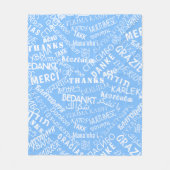 Couverture Polaire Remerciements! - Multi Language - International Wo (Devant)