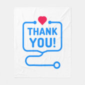 Couverture Polaire Remerciements| Stéthoscope cardiaque (Devant)