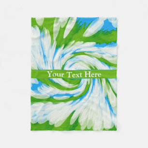 Couverture Polaire Remous vert-bleu super de colorant de cravate