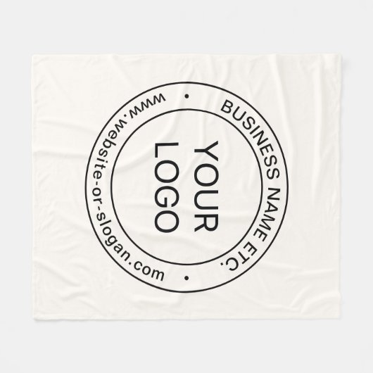 Couverture Polaire Remplacement et modification faciles du logo | bla (Devant (Horizontal))