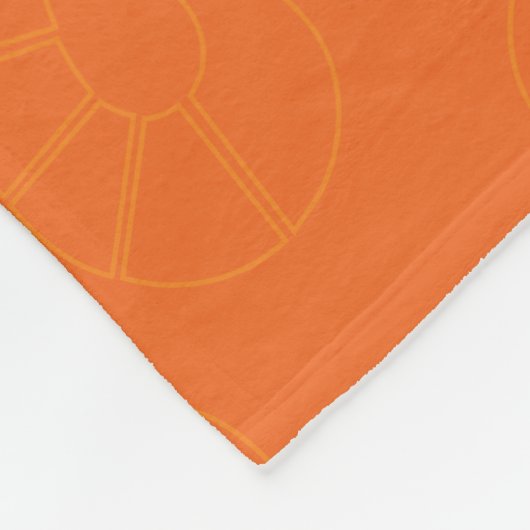 Couverture Polaire Rena Rouge Orange Badge (Coin)