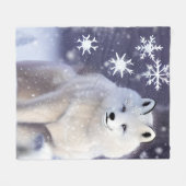 Couverture Polaire Renard arctique (Devant (Horizontal))