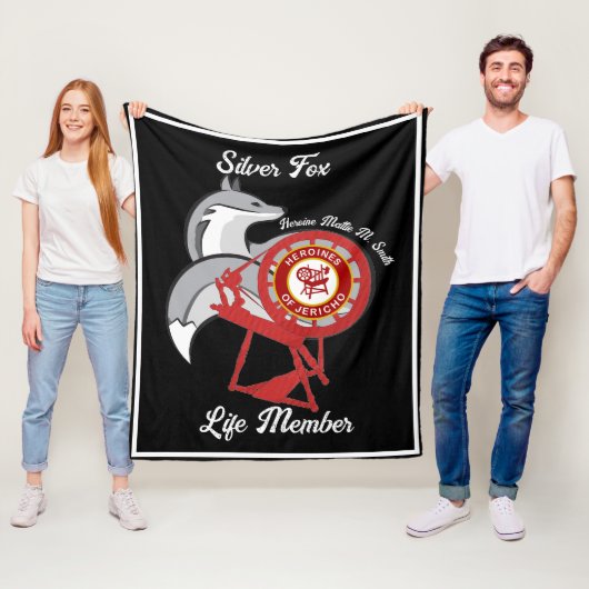 Couverture Polaire Renard argenté (En situation)