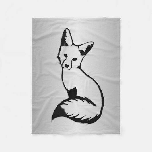 Couverture Polaire Renard argenté (Devant)