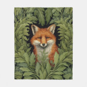 Couverture Polaire Renard Art nouveau dans la forêt (Devant)