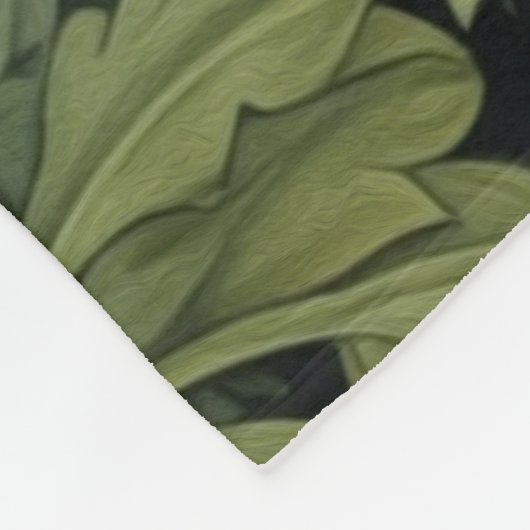 Couverture Polaire Renard Art nouveau dans la forêt (Coin)