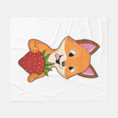 Couverture Polaire Renard avec fraise (Devant (Horizontal))