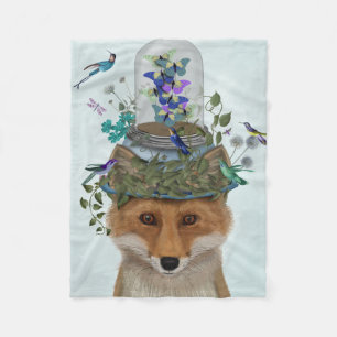 Couverture Polaire Renard avec papillon Bell Jar