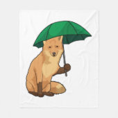 Couverture Polaire Renard avec parapluie (Devant)
