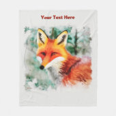 Couverture Polaire Renard blanc (Devant)