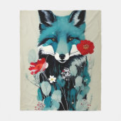 Couverture Polaire Renard bleu (Devant)